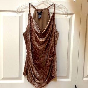 Sexy Leopard Cowlneck Tank